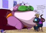 2023 :3 anthro anthro_on_anthro anthro_penetrated anthro_penetrating artist_logo barefoot big_breasts biped black_eyewear black_glasses black_nose bodily_noises bottomwear breasts brown_body brown_fur brown_markings brown_tail brown_text chair clothed clothing color_coded_text cookie countershade_fur countershade_torso countershading dated dipstick_ears domestic_cat duo ear_markings eating eating_cookie eating_food ellipsis eye_roll eyeshadow eyewear facial_markings feederism feet felid feline felis female female_anthro female_on_anthro female_penetrated food fur fur_markings furniture generation_4_pokemon gingerbread gingerbread_cookie gingerbread_man glasses green_eyes green_top handwritten_text head_markings hi_res huge_breasts huge_thighs interspecies kandi_orzechowski larger_anthro larger_female lidded_eyes logo makeup male male/female male_anthro male_on_anthro male_penetrating mammal markings mask_(marking) microsoft minecraft mojang morbidly_obese morbidly_obese_anthro morbidly_obese_female multicolored_ears navel_fetish navel_fisting navel_penetration nerd nintendo obese obese_anthro obese_female on_chair on_sofa orange_clothing orange_panties orange_underwear overweight overweight_anthro overweight_female painting_(object) panties pants pantsless pantsless_anthro pantsless_female partial_speech_bubble partially_clothed partially_clothed_anthro partially_clothed_female penetration pokemon pokemon_(species) pokemorph pokephilia prosthetic prosthetic_arm prosthetic_limb purple_body purple_eyeshadow purple_fur purple_markings purple_text purugly round_glasses rumbling_stomach sheepie_(artist) signature sitting sitting_on_chair sitting_on_sofa size_difference small_feet smaller_anthro smaller_male sofa stripes stuffing tail tail_tuft talking_to_another talking_to_partner text thick_thighs tilde_after_text torn_bottomwear torn_clothing torn_pants tuft underwear weight_gain white_body white_countershading white_fur white_stripes wide_hipped_anthro wide_hipped_female wide_hips xbox_game_studios yellow_sclera