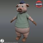 1:1 2020 3d_(artwork) a-pose absurd_res adobe_photoshop_(artwork) advertisement animatronic anthro autodesk_3ds_max_(artwork) autodesk_maya_(artwork) biped black_eyes blender_(artwork) blue_baseball_cap blue_clothing blue_hat blue_headwear blush brown_clothing brown_footwear brown_handwear brown_mittens brown_shoes brown_snout chubby_cheeks clothed clothed_anthro clothed_male clothing company_logo copyright_name copyright_symbol curling_tail digital_media_(artwork) domestic_pig english_description english_text eyebrows eyelashes featureless_crotch footwear full-length_portrait green_clothing green_shirt green_t-shirt green_topwear grey_background handwear happy's_humble_(series) happy's_humble_burger_farm hat headgear headwear hi_res light lighting logo machine male male_anthro mammal mittens no_eyebrows no_pupils official_art open_mouth open_smile overweight overweight_anthro overweight_male pantsless_anthro pantsless_male petey_the_portly_pig pink_body portrait robot shaded shao_xii shirt shoes simple_background smile snout solo standing straight_arms substance_painter_(artwork) suid suine sus_(pig) symbol t-shirt tail text thick_thighs topwear white_sclera zbrush_(artwork)