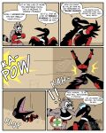 4:5 absurd_res anthro avian beak big_breasts big_butt bird bodily_fluids boxing boxing_gloves breasts bruised bruised_eye butt carmen_the_crow claws clothing comic corvid corvus_(genus) crow crying diegutan dizzy dizzy_eyes duo english_text female french_text handwear hi_res huge_breasts ice_bag mammal medkit nervous nervous_look nervous_sweat open_beak open_mouth oscine passerine pose procyonid punch raccoon sad simple_background small_breasts sport sweat tears tears_of_sadness text toe_claws translated uva_the_raccoon worried