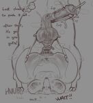anteater anthro anus ass_up balls biped bodily_fluids brunobetyar butt buttplug dialogue duo english_text erection female frappe_(brunobetyar) genital_fluids genitals giraffe giraffid gynomorph gynomorph/female hi_res intersex intersex/female larger_anthro larger_female larger_gynomorph larger_intersex mammal mocha_(brunobetyar) musk nude penis pilosan plug_(sex_toy) precum sex_toy size_difference spread_anus spread_butt spread_legs spreading standing sweat sweatdrop text vulva xenarthran