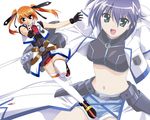  gun mahou_shoujo_lyrical_nanoha mahou_shoujo_lyrical_nanoha_strikers subaru_nakajima teana_lanster weapon 