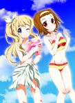  bad_id bad_pixiv_id bikini k-on! kotobuki_tsumugi masuyama_kei multiple_girls one_eye_closed side_ponytail swimsuit tainaka_ritsu water_gun 