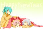  bad_id bad_pixiv_id bisuko_(bisco_mm) blanket closed_eyes covering_with_blanket fubuki_atsuya fubuki_shirou hair_over_one_eye highres inazuma_eleven inazuma_eleven_(series) kazemaru_ichirouta male_focus multiple_boys original pajamas ponytail sleeping 