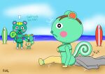 accidental_facesitting ambiguous_gender animal_crossing anon anthro beach bikini black_eyes blonde_hair breasts brown_hair clothing cloud covering covering_eyes covering_face daughter_(lore) dialogue embarrassed eng eyelashes facesitting fan_character female female/ambiguous freckles fur green_body green_fur green_nose hair head_tuft humanoid legwear lying mammal mint_(animal_crossing) mother_(lore) motion_lines nibbles_(animal_crossing) nintendo on_back open_mouth pain parent_(lore) rodent rosy_cheeks rubidiumnitride sciurid second_hand_embarrasment sitting sitting_on_another sky surfboard surprised swimwear text thick_thighs thigh_highs tree_squirrel tuft two-piece_swimsuit wide_hips yellow_bikini yellow_clothing yellow_legwear yellow_swimwear yellow_thigh_highs