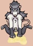 american_opossum animal_genitalia anthro balls blush bodily_fluids casual_urination fur genital_fluids genitals grey_body grey_fur hands_on_ground hi_res kassiopeia117 kibz_(kassiopeia117) looking_at_viewer looking_up looking_up_at_viewer male mammal marsupial nonbinary_(lore) peeing peeing_on_ground peeing_on_self penis penis_tip posskin rakin sheath sitting solo urine urine_on_ground urine_on_self virginia_opossum wariza watersports
