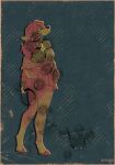  2026 adobe_photoshop_(artwork) anthro barefoot bottomwear breasts clothed clothing deer digital_drawing_(artwork) digital_media_(artwork) feet female fully_clothed fur hair hi_res hooves ilex_(literaldeerirl) jacket leaf_accessory literaldeerirl long_hair looking_up mammal miniskirt new_world_deer rear_view restricted_palette sad scut_tail short_tail skirt snout solo standing tail topwear trans_(lore) trans_woman_(lore) unguligrade water_drop white-tailed_deer 