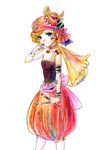  art_brush blonde_hair blue_eyes final_fantasy final_fantasy_vi flat_chest paint paintbrush rabihiko relm_arrowny short_hair solo traditional_media watercolor_(medium) 