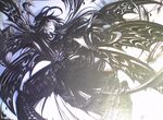  kirigami monochrome multiple_wings shinki solo touhou touhou_(pc-98) traditional_media tsubameyado wings 