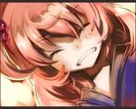  bangs face inuinui onozuka_komachi red_hair solo touhou 