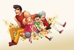  3boys ana_(mother) bat child closed_eyes gin_(oyoyo) glasses highres lloyd_(mother) mother_(game) mother_1 multiple_boys ninten sunglasses teddy_(mother) 