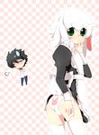  bent_over bunny child crossdress crossdressing jinichu maid panties shota solei trap underwear 