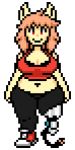 2024 animal_humanoid anthro belly big_breasts black_clothing black_leggings black_legwear bra breasts capri_(doxxyl) cat_humanoid cleavage closed_smile clothed clothing digital_media_(artwork) felid felid_humanoid feline feline_humanoid female front_view full-length_portrait hair happy humanoid leggings legwear mammal mammal_humanoid midriff mouth_closed pear-shaped_figure pink_hair pixel_(artwork) portrait prosthetic prosthetic_leg prosthetic_limb red_bra red_clothing red_eyes red_sneakers red_underwear simple_background sjlmorver slightly_chubby slightly_chubby_anthro slightly_chubby_female smile solo standing tan_body tan_skin thick_thighs underwear white_background wide_hips