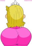  ass blonde_hair dress dummy_thicc_(meme) huge_ass lola_loud lowres meme pink_dress the_loud_house tiara 