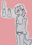  anatomically_correct anatomically_correct_genitalia anatomically_correct_penis animal_genitalia animal_penis annoyed anthro bulge clothed clothing emergencyweasel fur genitals hair head_to_side hyaenid_penis hyena line_art lined_paper male mammal markings mohawk nipples pantsless pantsless_anthro pantsless_male paper penis pink_body pink_fur pink_hair red_(emergencyweasel) red_body red_fur red_hair shirtless shirtless_anthro shirtless_male sketch solo spots spotted_arms spotted_body spotted_cheeks spotted_fur spotted_hyena spotted_markings spotted_tail tail tail_markings underwear unfinished 