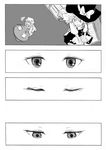  4koma alice_margatroid closed_eyes comic eyes greyscale kirisame_marisa mitsunara monochrome multiple_girls patchouli_knowledge silent_comic touhou 