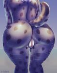  anthro butt catzakir elin female genitals hi_res linx nude pussy sea sun tail tera_online water wet 