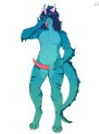  2024 3_horns absurd_res alpha_channel animal_genitalia anthro aquatic_dragon big_penis blue_body blue_hair blue_scales dragon frill_(anatomy) genital_slit genitals glowing glowing_horn green_body green_scales hair hi_res horn lead_(leadscales) long_hair looking_at_viewer male marine multi_horn mythological_creature mythological_scalie mythology one_eye_closed orange_eyes penis pink_horn purple_horn scales scalie simple_background solo striped_body striped_scales stripes tapering_penis thericegoat tongue tongue_out transparent_background wink 