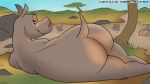  butt common_hippopotamus dreamworks female gloria_the_hippopotamus hippopotamid madagascar_(series) mammal solo 