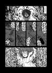  antennae breasts bug comic greyscale highres insect insect_girl madara_inosuke monochrome nude small_breasts touhou translated wings wriggle_nightbug 