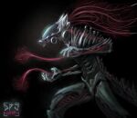  2024 absurd_res alien armor biopunk bone bone_armor dark digital_drawing_(artwork) digital_media_(artwork) dirtypaperjoe dragon gas_mask headgear helmet hi_res horror_(theme) mask mythological_creature mythological_scalie mythology reptile ribs scalie science_fiction spacesuit spine tendrils volumetric_lighting 