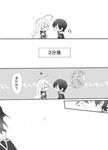 1girl blush closed_eyes collar comic greyscale jude_mathis long_hair milla_maxwell monochrome partially_translated sinaooo tales_of_(series) tales_of_xillia translation_request 