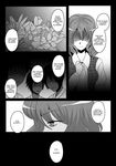  ascot bad_id bad_pixiv_id clenched_hand comic english faceless flower greyscale kazami_yuuka monochrome nightmarejan smile touhou 