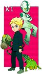  blonde_hair blue_eyes echoes_(stand) gakuran highres hirose_kouichi jojo_no_kimyou_na_bouken md5_mismatch mikey_uo school_uniform stand_(jojo) 