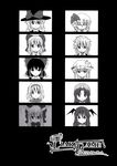  alice_margatroid cirno comic doujinshi greyscale hakurei_reimu hat highres hong_meiling horns ibuki_suika izayoi_sakuya kirisame_marisa koakuma monochrome multiple_girls patchouli_knowledge remilia_scarlet shino_(ponjiyuusu) touhou translation_request 