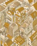  building cityscape flat_color from_above highres house isometric no_humans oota_(yy) original pipes rooftop scenery telephone_pole transformer window 