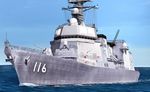  destroyer fusou_(fuso0205) highres japan_maritime_self-defense_force japan_self-defense_force military military_vehicle no_humans phalanx_ciws ship teruzuki_(jmsdf) warship watercraft 