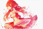  artist_name bow character_name detached_sleeves frame frilled_skirt frills hair_bow hair_over_one_eye hakurei_reimu lace lace-trimmed_hair_ornament lace-trimmed_shirt lace-trimmed_skirt lace-trimmed_sleeves light long_hair looking_at_viewer looking_back paint_splatter red red_eyes red_skirt ribbon-trimmed_sleeves ribbon_trim shirt sidelocks skirt smile solo tokyo_(artist) touhou white_background 