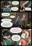 3d_(artwork) anthro black_hair blinds blue_body blue_fur bottomwear clothed clothing comic computer denim denim_bottomwear denim_clothing desk dialogue digital_media_(artwork) digitigrade duo electronics english_text female floppy_ears fur furniture hair hi_res hoodie jeans lagomorph leporid male mammal oliver_(striped_sins) pants pink_hair procyonid purple_eyes rabbit raccoon rolled_up_sleeves ryder_(striped_sins) shirt speech_bubble striped_sins t-shirt table tail text topwear url white_body white_fur willitfit window