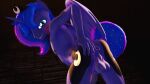 3d_(artwork) absurd_res anthro anus balls blue_body blue_eyes blue_hair blue_tail butt crossgender crown cutie_mark digital_media_(artwork) equid equine friendship_is_magic ftm_crossgender genitals hair hasbro headgear hi_res horn male mammal medial_ring my_little_pony mythological_creature mythological_equine mythology nude penis presenting presenting_anus presenting_hindquarters princess_luna_(mlp) puffy_anus solo tail tiara tiara_only unie winged_unicorn wings