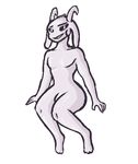  anthro asriel_dreemurr caprine fur goat horn long_ears male mammal mediocre_scrublord monster nude penis simple_background solo undertale video_games white_fur 