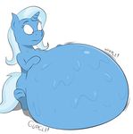  americananomaly_(artist) belly big_belly chubby equine friendship_is_magic horn horse mammal my_little_pony pony trixie_(mlp) unicorn vore 