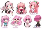  :o ;) ;o blue_eyes blush breasts chibi cleavage color_connection demon_tail dress eco_(dragonar) elbow_gloves fantasista_doll from_behind full_body gloves hacka_doll hacka_doll_2 hair_color_connection head_fins heart long_hair looking_at_viewer looking_back lovely_x_cation_2 maid_headdress mawaru_penguindrum medium_breasts mermaid meroune_lorelei minamon_(vittel221) momo_velia_deviluke monster_girl monster_musume_no_iru_nichijou multiple_girls nirasaki_hinata oginome_momoka one_eye_closed open_mouth pink pink_eyes pink_hair pointy_ears purple_eyes red_eyes scales school_uniform seikoku_no_dragonar serafuku shimeji_(fantasista_doll) short_hair shorts shorts_under_dress side_ponytail side_slit simple_background skirt smile tail thighhighs to_love-ru trait_connection twintails wavy_mouth white_background 