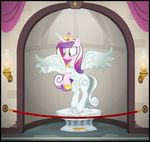  2015 bad_end crown cutie_mark equine female friendship_is_magic horn icaron mammal my_little_pony objectification petrification princess_cadance_(mlp) purple_eyes sculpture statue stone story_in_description transformation winged_unicorn wings 