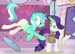  2014 bad_end bag equine female friendship_is_magic glowing horn icaron inside levitation lyra_heartstrings_(mlp) magic mammal my_little_pony objectification rarity_(mlp) scared sparkles story_in_description transformation unicorn yellow_eyes 