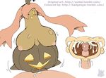  badgengar big_breasts blush breasts cervical_penetration colored cum cum_in_uterus cum_inside eyelashes faceless_male female gourgeist hair hair_over_eye huge_breasts humanoid_penis internal interspecies male nintendo nipples one_eye_closed open_mouth penetration penis pink_hair pok&eacute;mon pok&eacute;philia pussy sex suidai uterus vaginal vaginal_penetration video_games yellow_eyes 