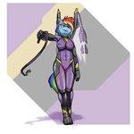  2015 abs absurd_res anthro anthrofied areola collar cutie_mark cybernetics cyborg equine facial_piercing female friendship_is_magic hair hi_res krd leash lip_piercing machine mammal multicolored_hair my_little_pony nipple_piercing nipples pegasus piercing purple_eyes pussy rainbow_dash_(mlp) rainbow_hair solo translucent wings 