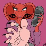  2015 5_toes anthro claws clothing cobra female foot_focus gloriaishot7644 grey_eyes humanoid_feet looking_at_viewer reptile sandal scalie scarlett_the_cobra snake solo toe_ring toes tongue tongue_out 