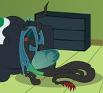  2014 anon badumsquish bed changeling female friendship_is_magic holes horn human male mammal my_little_pony nude queen_chrysalis_(mlp) soft_vore story_in_description tatzleworm tatzlpony tatzlwurm tentacle_tongue tentacles tongue vore 