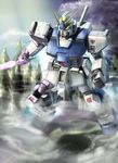  fog gundam gundam_0080 gundam_alex mecha no_humans raybar solo sword weapon 