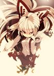  bad_id bad_pixiv_id fire fujiwara_no_mokou fuurin_(omaemona) long_hair red_eyes solo suspenders touhou white_hair 