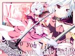  animal_ears breasts bunny_ears cleavage collar engrish garter_straps hairband ichio large_breasts maid mop original ranguage red_eyes short_hair silver_hair solo thighhighs wrist_cuffs zoom_layer 