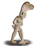  anthro balls bunnelby flygon_(artist) fur hyper_foreskin lagomorph long_foreskin looking_at_viewer male mammal nintendo nude penis pok&eacute;mon posexe rabbit rodent simple_background solo uncut video_games white_background 