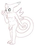  anthro balls clefable cute looking_at_viewer male nintendo nude penis pok&eacute;mon posexe simple_background smile solo video_games white_background wings 