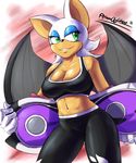  2015 anthro bat big_breasts breasts cleavage clothed clothing female mammal pltnm06ghost rouge_the_bat shoooohhhh solo sonic_(series) 