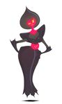  alien breasts female flatwoods_monster floating frown hands_on_hips not_furry slb solo wide_hips yellow_eyes 