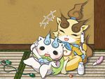  blush byono_maru dildo komasan komiger lube male male/male sex_toy vibrator video_games yo-kai_watch 